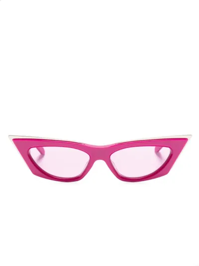 Valentino V-goldcut I Cat-eye Sunglasses In Pink