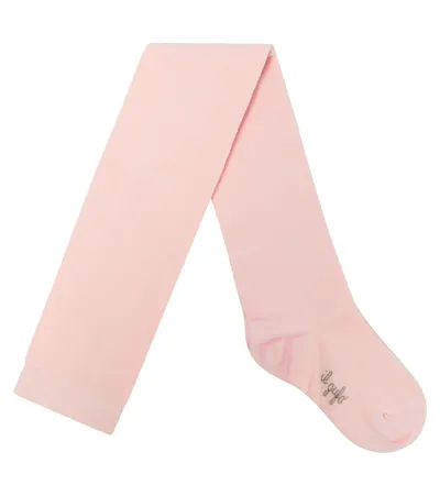 Il Gufo Kids' Cotton-blend Tights In Pink