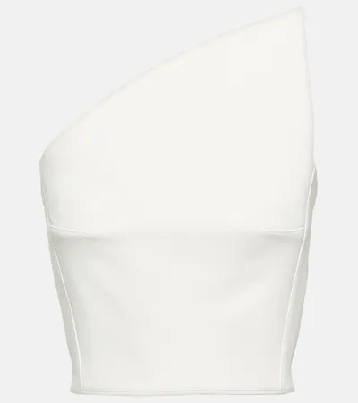 Maticevski One-shoulder Crêpe Top In White