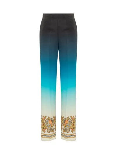 Etro `lucy` Pants In Blue