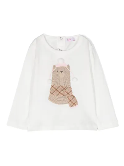 Il Gufo Kids' Graphic-print Sweatshirt In White