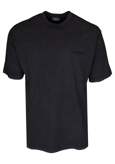 Pre-owned Balenciaga Herren T-shirt | 612966 Tlvb9 Logo Tee