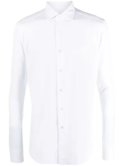 Xacus Long Sleeve Regular Fit Shirt In White