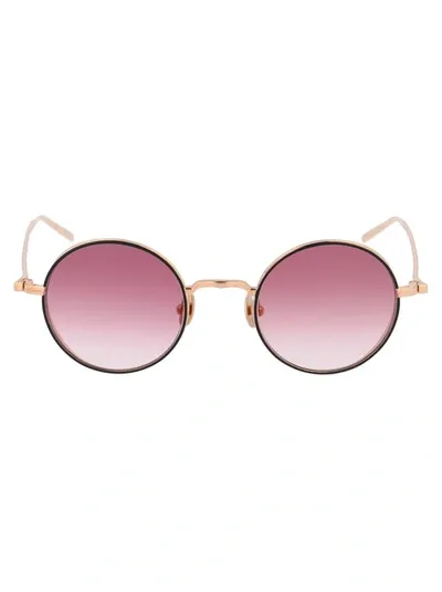 Matsuda M3087 Sunglasses In Rg-mbk Rose Gold