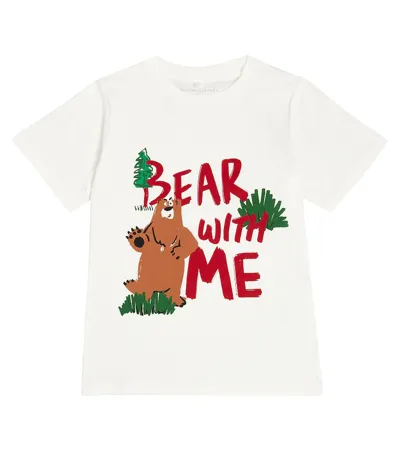 Stella Mccartney Kids' Bedrucktes T-shirt Aus Baumwolle In White