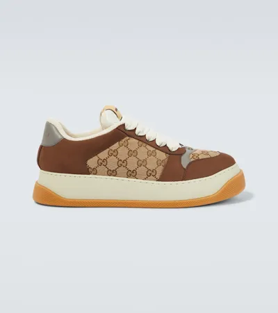 Gucci Sneakers Screener Gg In Brown