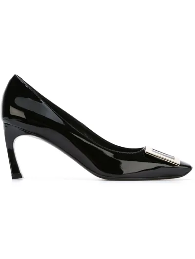 Roger Vivier Trompette Leather Pumps In Black