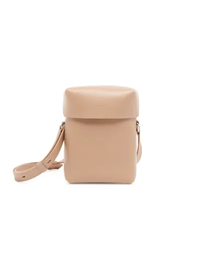 Jil Sander Taupe Lid Bag In Clay