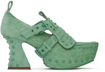 Knwls Green Precious Heels In Teal