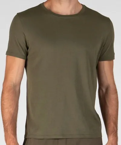 Atm Anthony Thomas Melillo Schoolboy Crewneck Tee In Army