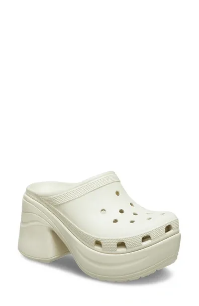 Crocs Siren Sabots Unisex Bone 43 In White