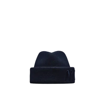 Moncler Wool Felt Beanie Blue