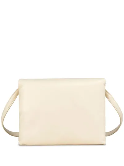 Marni Leather Prisma Pouch In Neutrals