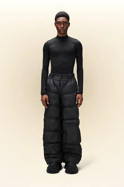 Rains Harbin Puffer Pants Wide In Black