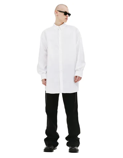 Maison Margiela Oversized Cotton Shirt In White