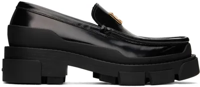 Givenchy Black Terra Loafers In 001 Black