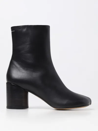 Mm6 Maison Margiela Flat Ankle Boots  Woman Color Black