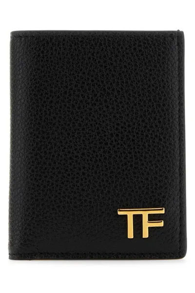 Tom Ford Logo Plaque Bi In Black