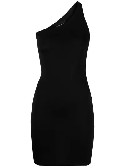 Louisa Ballou Black Plunge Minidress