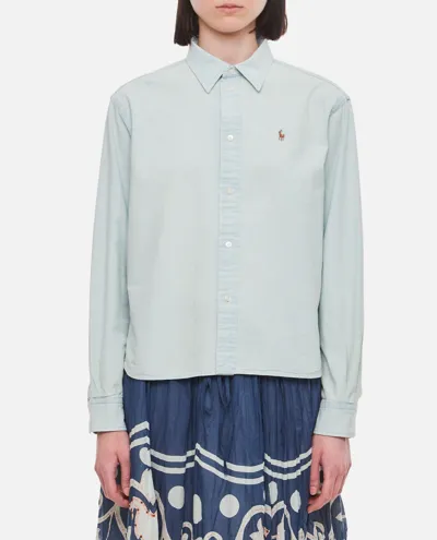 Polo Ralph Lauren Long-sleeve Button-up Shirt In Blue