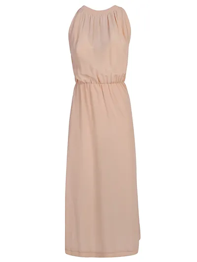 Cri.da Silk Midi Dress In Pink