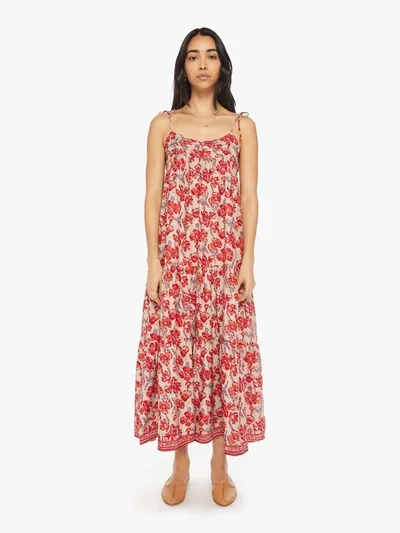 Natalie Martin Melanie Dress Watercolor Dove In Red