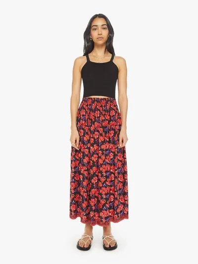 Natalie Martin Bella Skirt Watercolor Onyx In Red