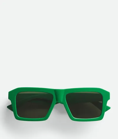 Bottega Veneta Sunglasses In 003 Green Green Green