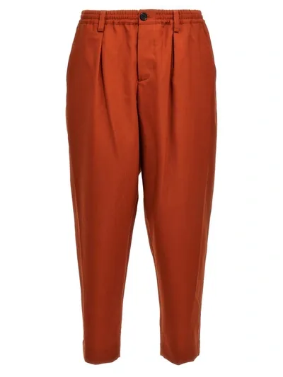 Marni Wool Pants In Orange