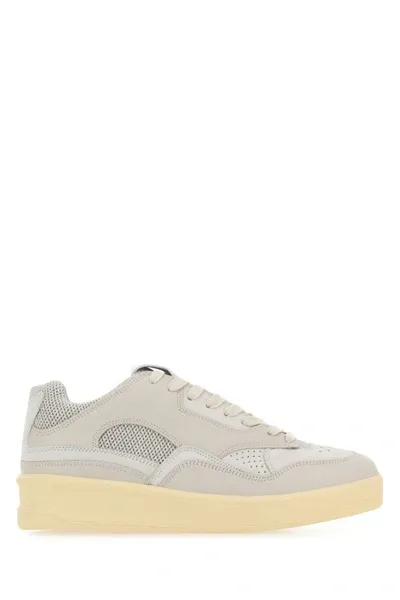 Jil Sander Gray Perforated Sneakers