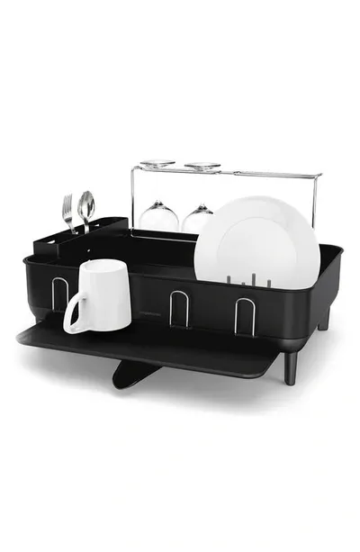 Simplehuman Standard Steel Frame Dish Rack In Matte Black