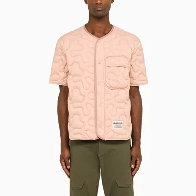 Moncler Padded Shirt Pink In Rose