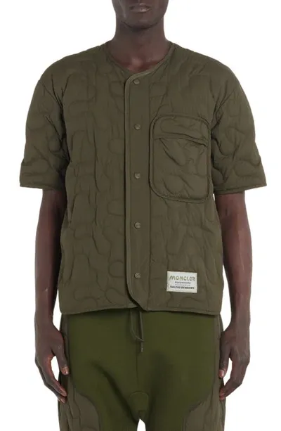 Moncler Genius Moncler X Salehe Bembury Padded Shirt In Dark Green