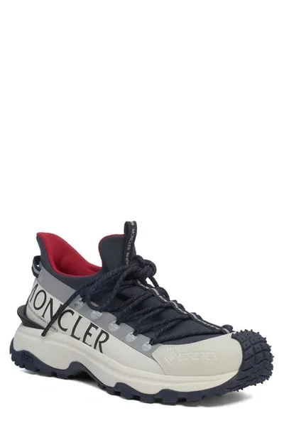 Moncler Trailgrip Lite 2 Panelled Shell Low-top Trainers In Navy