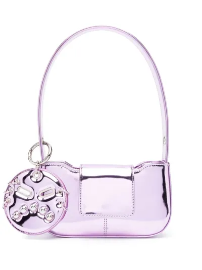 Justine Clenquet Dylan Metallic Shoulder Bag In Pink