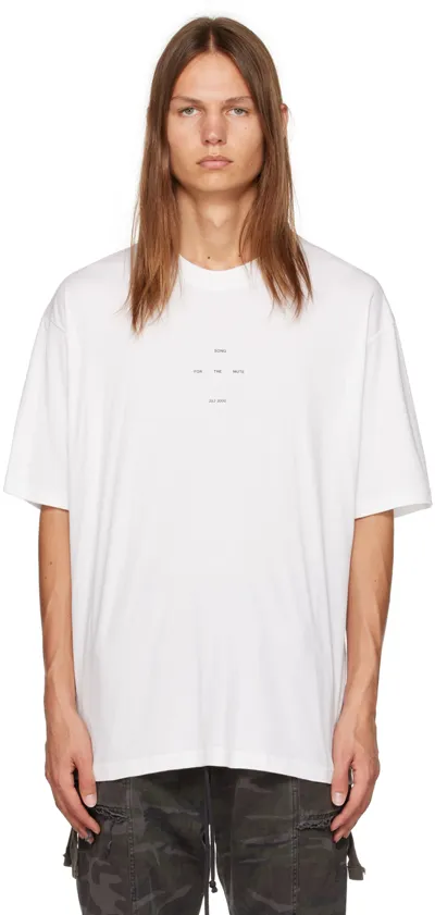 Song For The Mute White Oversized T-shirt