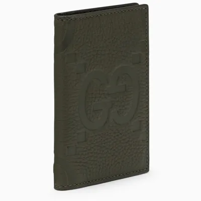 Gucci Green Card Holder Jumbo Gg