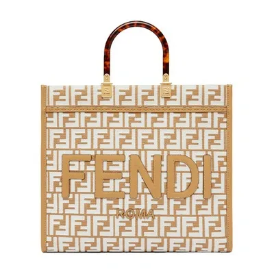 Fendi Sunshine Medium Bag In Blanc