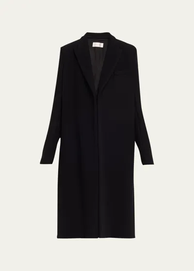 The Row Cassio Wool-cashmere Long Coat In Black