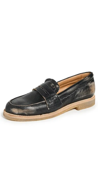 Golden Goose Jerry Mocassino Leather Loafers Black