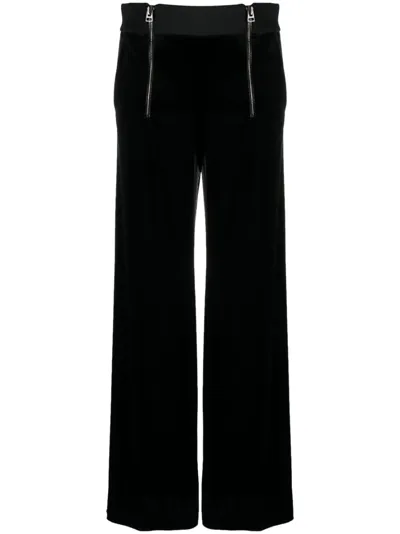 Tom Ford High-waisted Wide-leg Trousers In Black