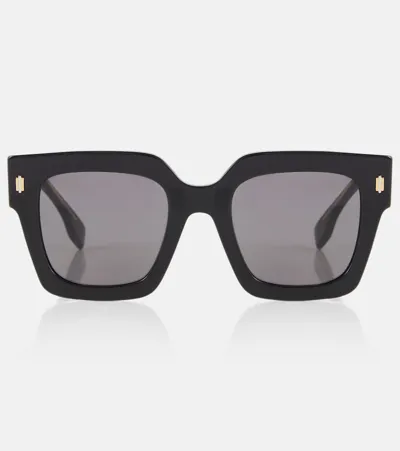 Fendi Roma Square Sunglasses, 53mm In Black/gray Solid