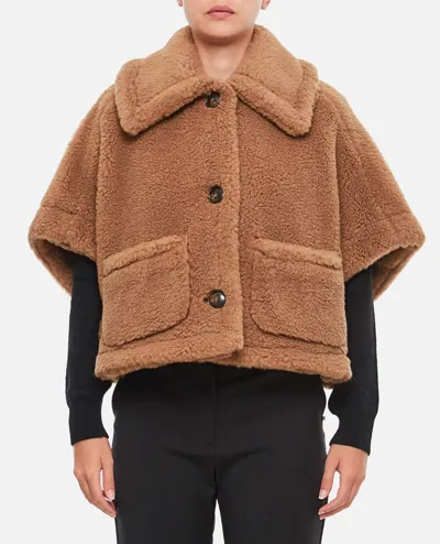 Max Mara Terzo Cape In Brown