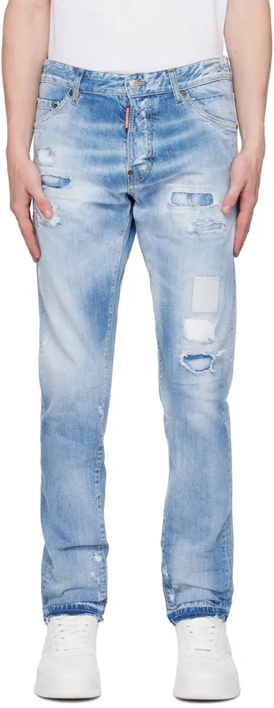 Dsquared2 Cool Guy Cotton Denim Jeans In Blue