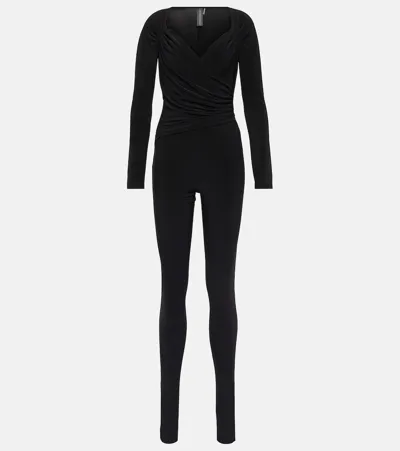 Norma Kamali Stirrup Catsuit In Black