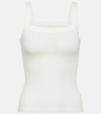 Khaite Squaredneck Tank Top In White