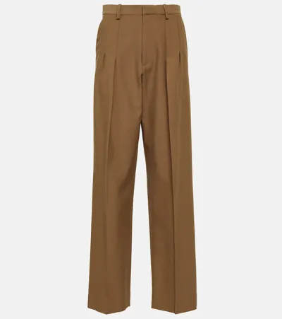 Victoria Beckham High-rise Straight Pants In Brown