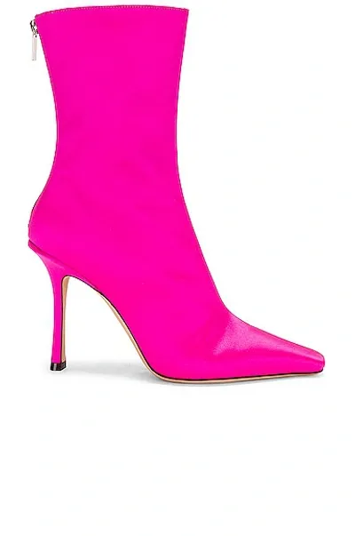 Jimmy Choo Agathe 115mm Ankle Boots In Pink