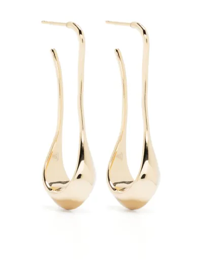 Lemaire Short Drop Earrings In Ye Gold