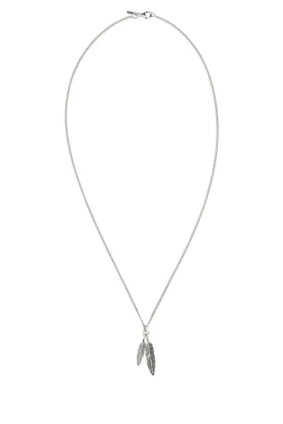 Emanuele Bicocchi Curb Chain Pendant Necklace In Silver